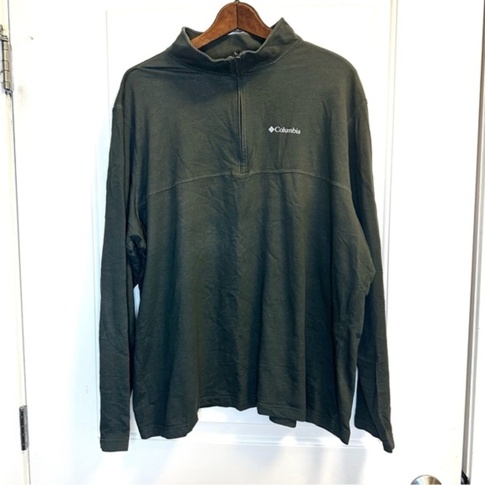 Columbia Men’s Rugged Omni Wick 3/4 Zip Pullover Green XXL